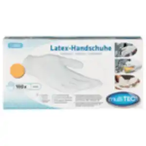 Latex-Einmalhandschuhe, Weiß, Größe L - 100er Set