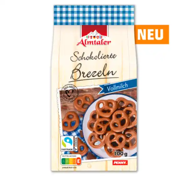 Bild 1 von ALMTALER Schokolierte Brezeln*