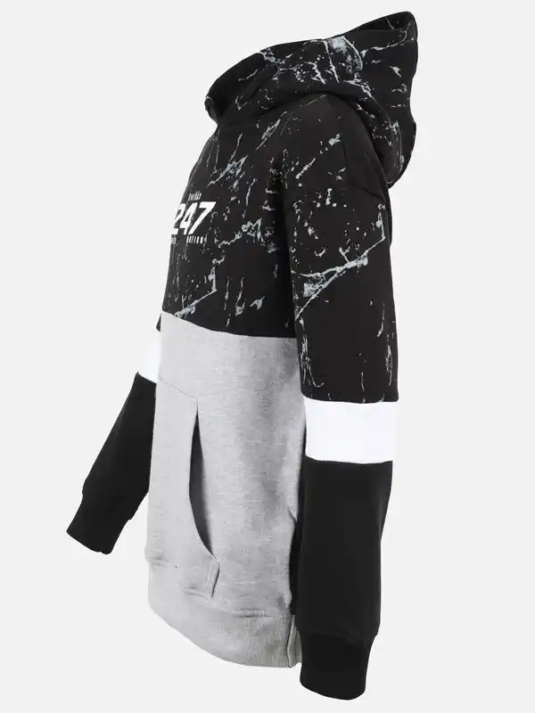 Bild 3 von Jungen Hoodie im Colorblocking Schwarz