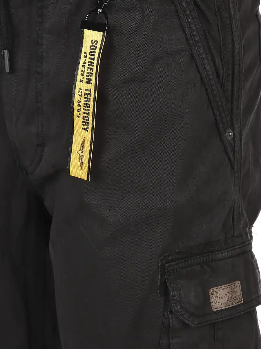 Bild 4 von Herren Cargo-Schlupfhose mit vielen Details Schwarz
