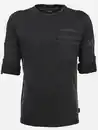 Bild 1 von Herren Shirt mit Brusttasche und Stickerei Schwarz