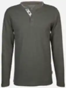 Herren Henleyshirt Oliv