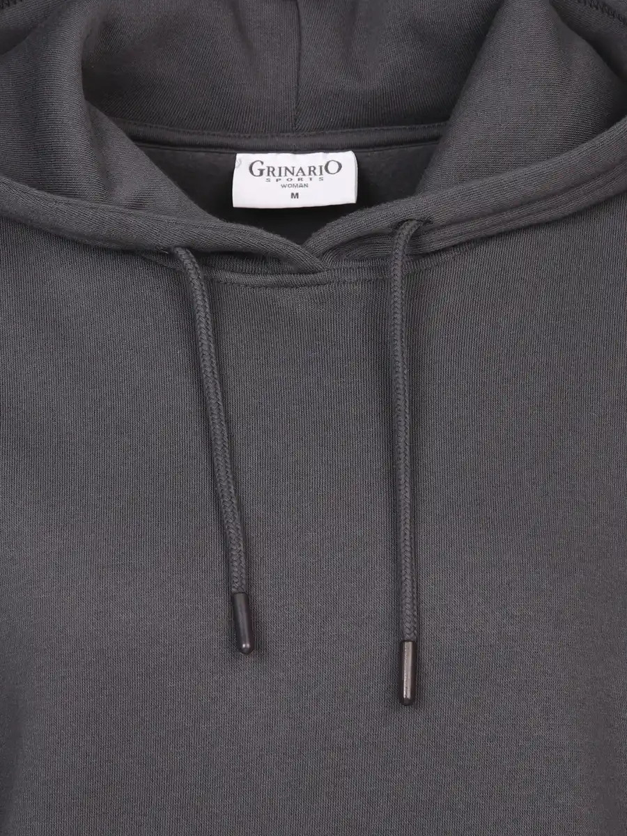 Bild 3 von Damen Sweathoodie unifarben Grau