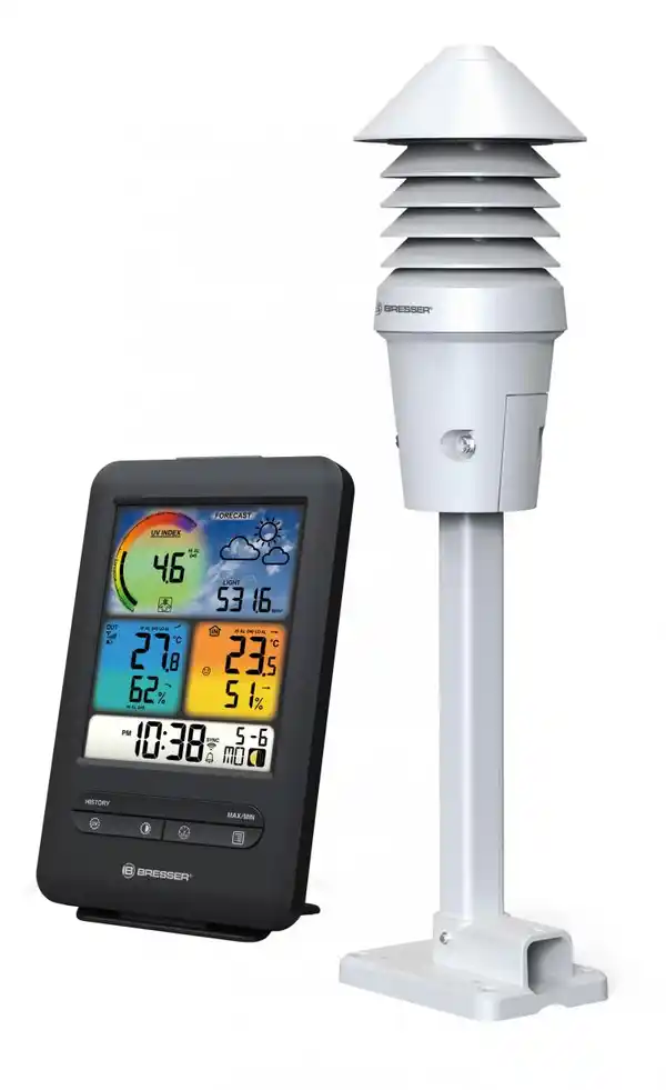 Bild 1 von Bresser® W-LAN Farb-Wetterstation mit 4-in-1 UV-/Licht-Sensor