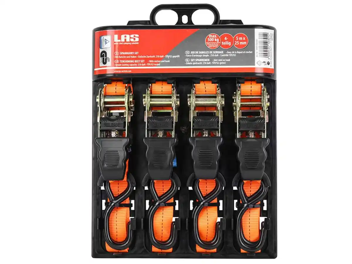 Bild 2 von Spanngurt-Set 4-tlg, mit Ratsche und Haken