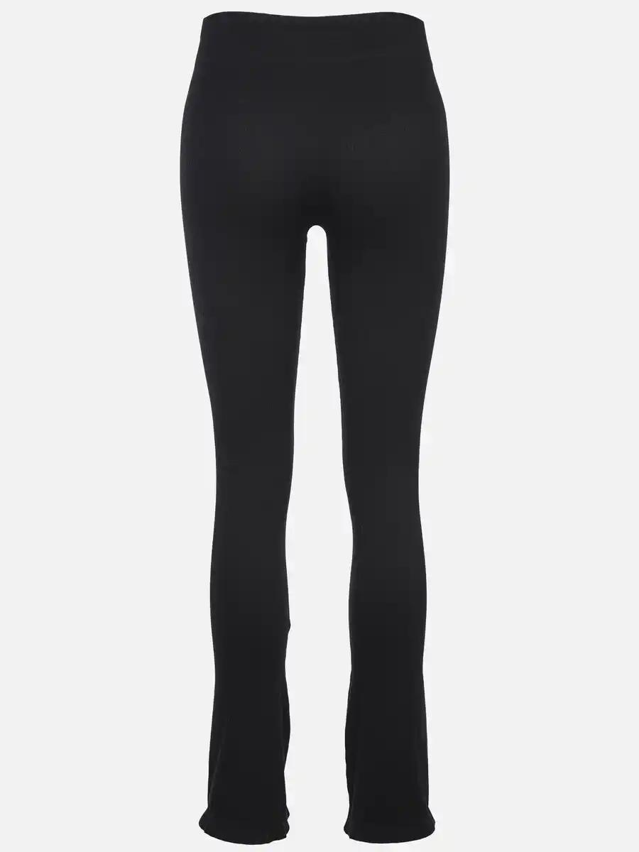 Bild 2 von Damen Leggings in Ripp-Optik Schwarz