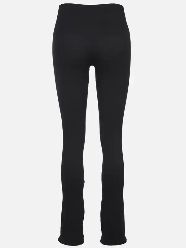 Bild 2 von Damen Leggings in Ripp-Optik Schwarz