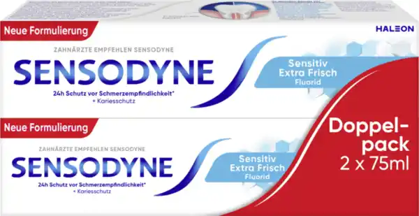 Bild 1 von Sensodyne Extra Frisch Zahncreme 2er Pack, 150 ml