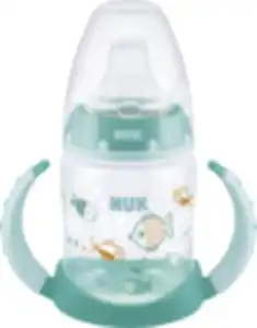 NUK First Choice Trinklernflasche mit Temperature Control, grün, 6-18 Monate