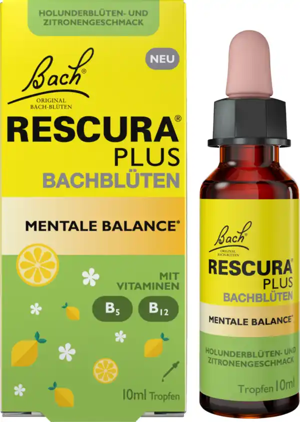 Bild 1 von Bach RESCURA PLUS Bachblüten Mentale Balance, 10 ml