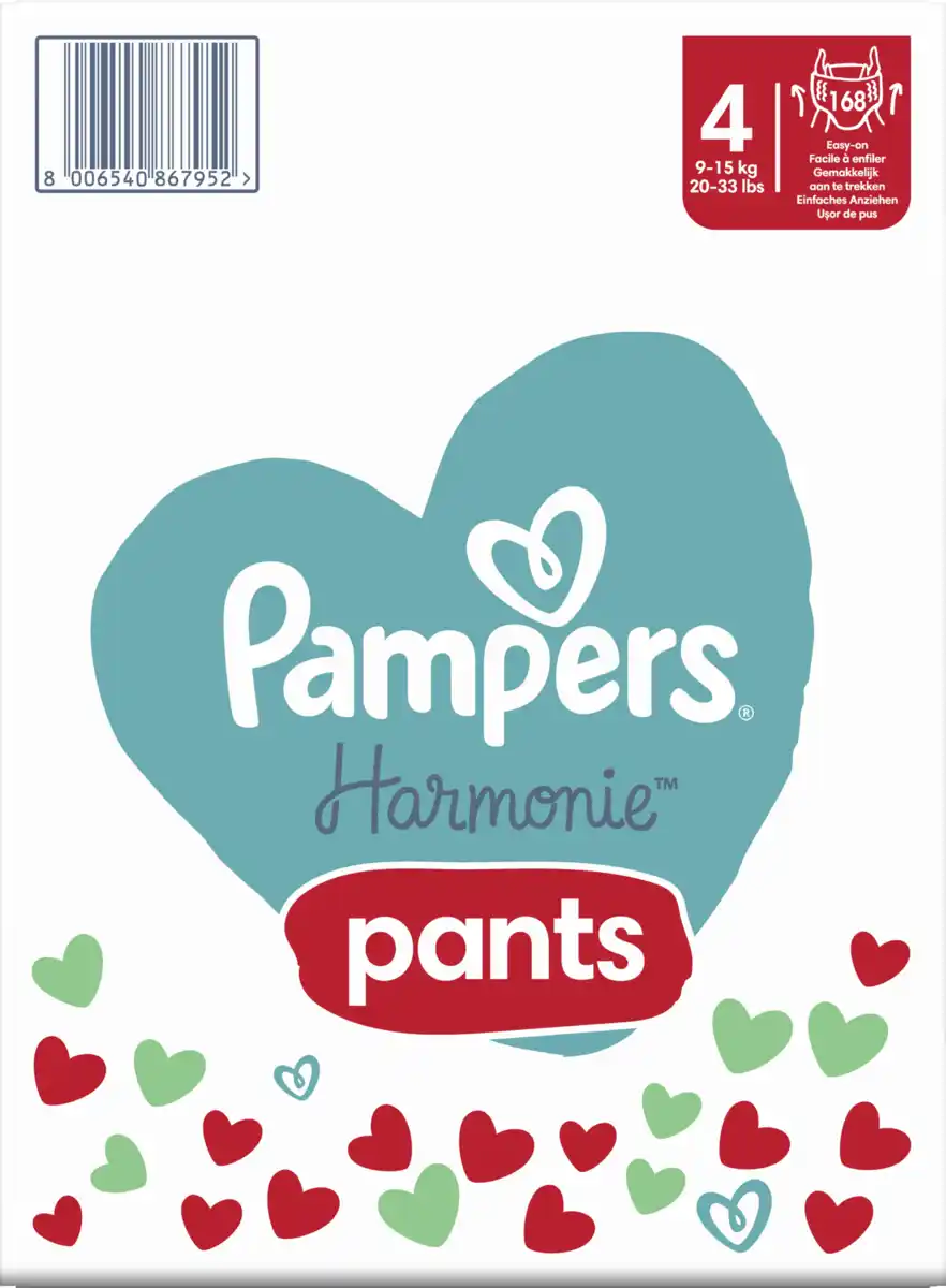 Bild 2 von Pampers Harmonie Pants Gr.4 (9-15kg) Monatsbox