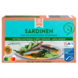 ALMARE Sardinen in Bio-Olivenöl extra vergine 120 g