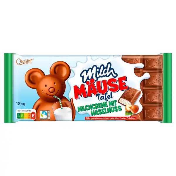 Bild 1 von CHOCEUR Milch-Mäuse-Tafel 185 g