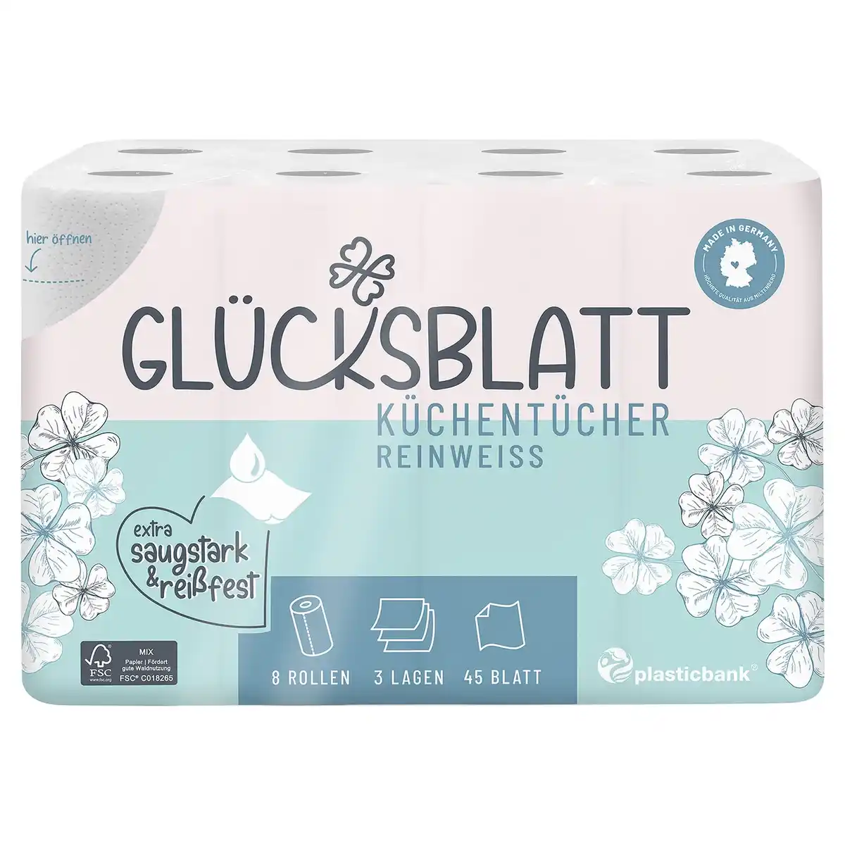 Bild 1 von GLÜCKSBLATT Haushaltstücher 3-lagig