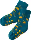 Bild 1 von PUSBLU ABS Socken mit Dino-Muster, blau, Gr. 19/22