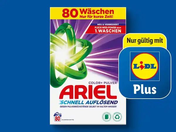 Bild 1 von Ariel Waschmittel 80/60 Wäschen