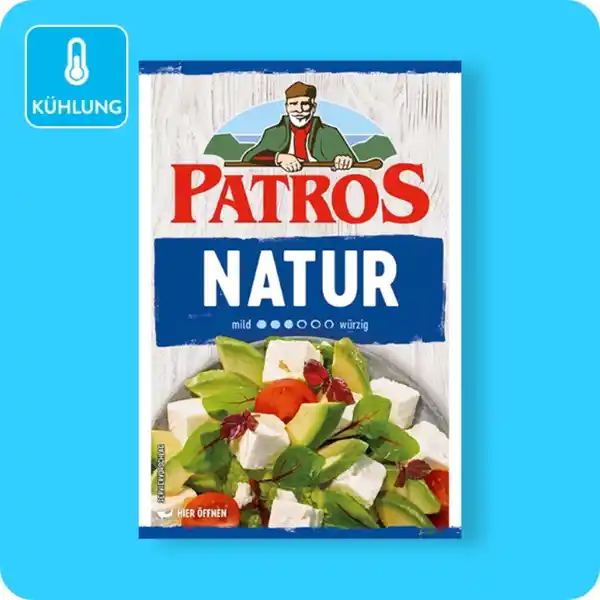 Bild 1 von PATROS Fetakäse, Natur – mild-würzig