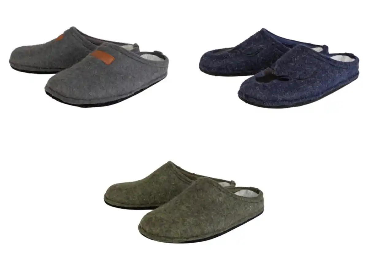 Bild 1 von LIVERGY® Herren Filzhausschuhe mit hohem Wollanteil