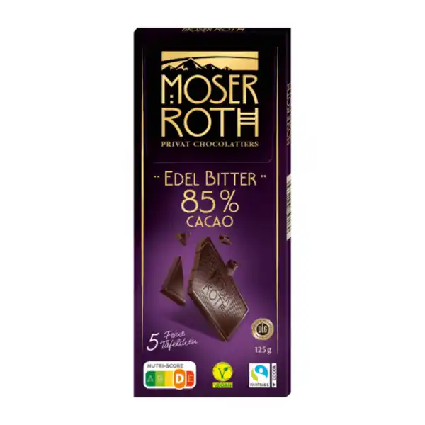 Bild 2 von MOSER ROTH Edel-Bitter-Schokolade 125g