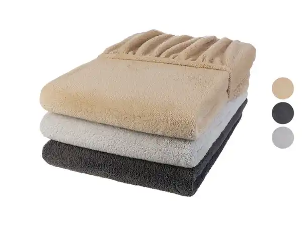 Bild 1 von LIVARNO home Teddy-Fleece Spannbettlaken, 90-100 x 200 cm