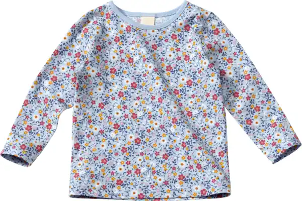 Bild 1 von ALANA Langarmshirt Pro Climate mit Blumen-Muster, blau, Gr. 122