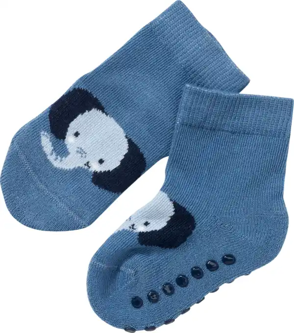 Bild 1 von ALANA ABS Socken mit Elefanten-Motiv, blau, Gr. 18/19