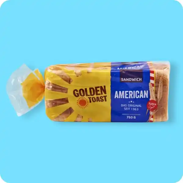 Bild 1 von GOLDEN TOAST Sandwichtoast, American Classic Sandwich oder Körner-Harmonie-Sandwich