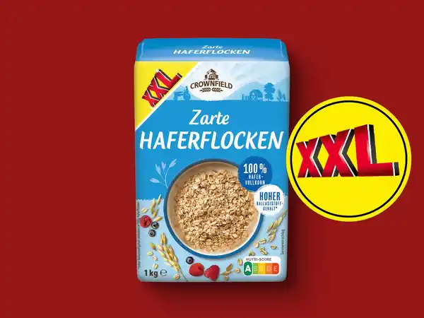 Bild 1 von Crownfield Zarte Haferflocken XXL,  1 kg