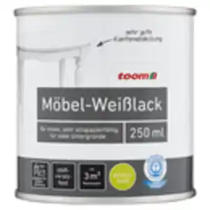 toom Möbel-Weißlack elfenbeinfarben seidenmatt 250 ml