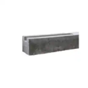 Beckers Betonzaun Betonzaunplatte 'Standard River' 200 x 38,5 x 3,5 cm grau