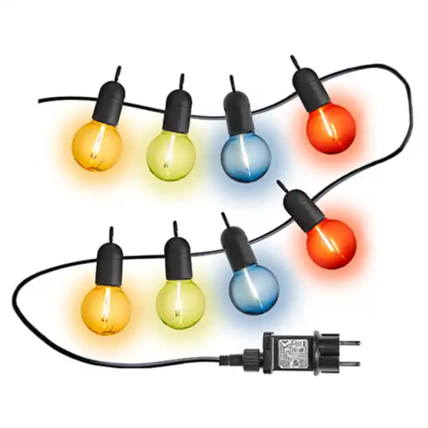 Bild 1 von Party-Lichterkette Filament-Leuchte 10 m, 26 LEDs – Energieeffizienzklasse G