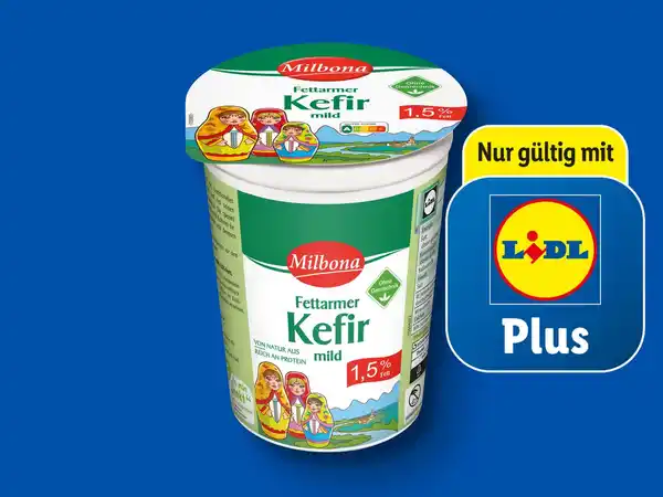 Bild 1 von Milbona Fettarmer Kefir,  500 g