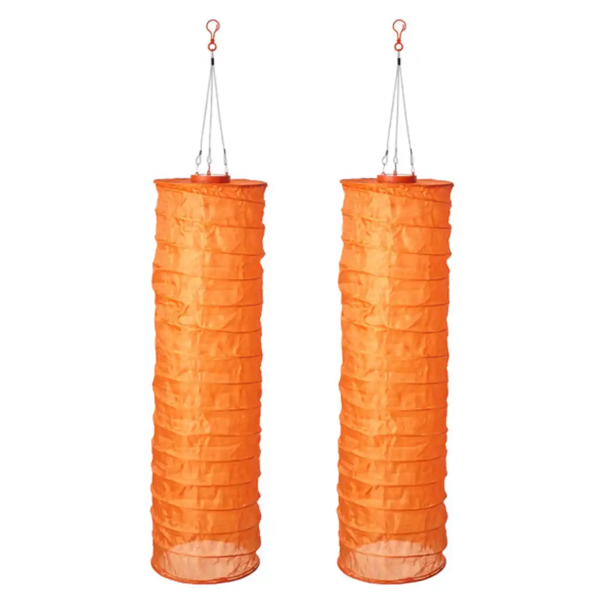 Bild 1 von LED Solar Lampion XXL 2er Set, Schlauch, orange