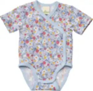 ALANA Wickelbody Pro Climate mit Blumen-Muster, blau, Gr. 50/56