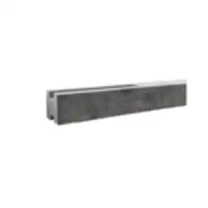 Beckers Betonzaun Betonzaunplatte 'Standard Rockstone' 200 x 38,5 x 3,5 cm grau