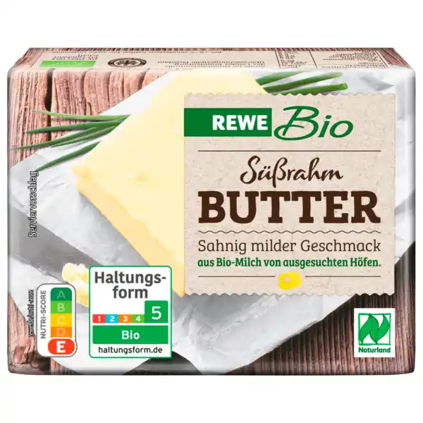 Bild 1 von REWE Bio Süßrahm-Butter