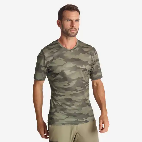 Bild 1 von Jagd-T-Shirt 100 atmungsaktiv camouflage grün