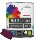 Bild 1 von toom 2in1 Buntlack merlotfarben seidenmatt 750 ml