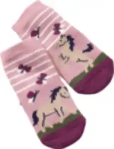 ALANA Stoppersocken mit Einhorn-Motiv, rosa, Gr. 19/20