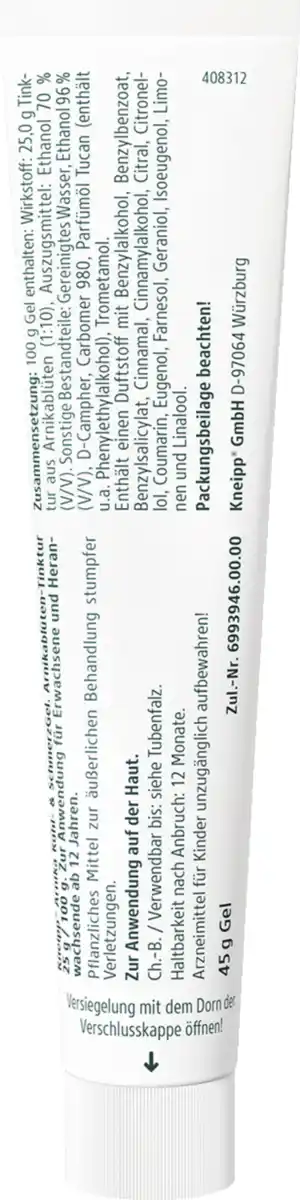 Bild 3 von Kneipp Arnika Kühl- & Schmerz Gel, 45 g