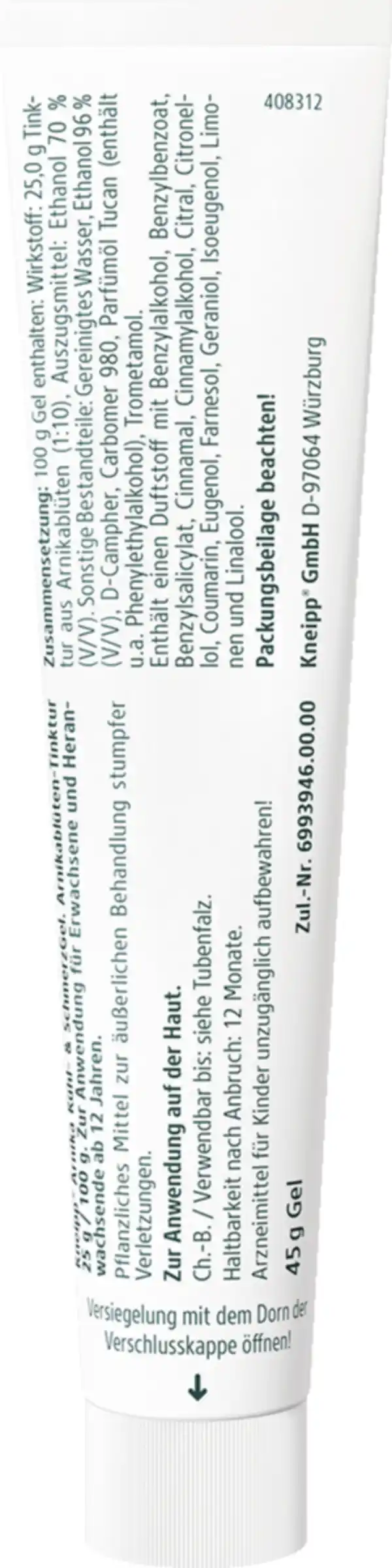 Bild 3 von Kneipp Arnika Kühl- & Schmerz Gel, 45 g