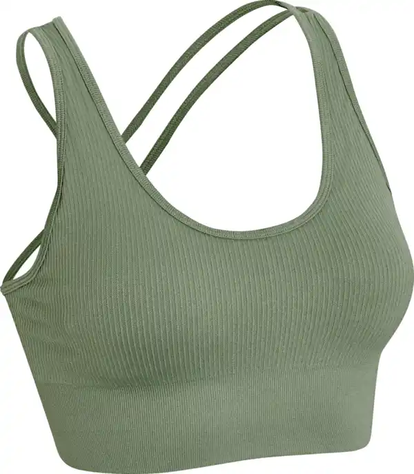 Bild 1 von IDEENWELT Damen Sportbustier Doublestrap grün Gr. M