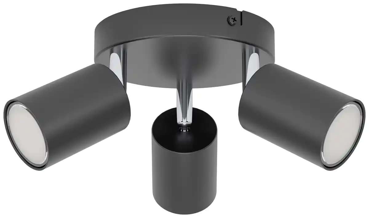 Bild 1 von Eglo 3er Spot Rondell Reciso-E schwarz Ø 14 cm