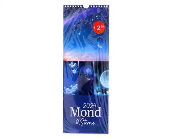 Bild 1 von Maxi-Streifen Kalender Mond/Zeit 20 x 45 cm 2fach