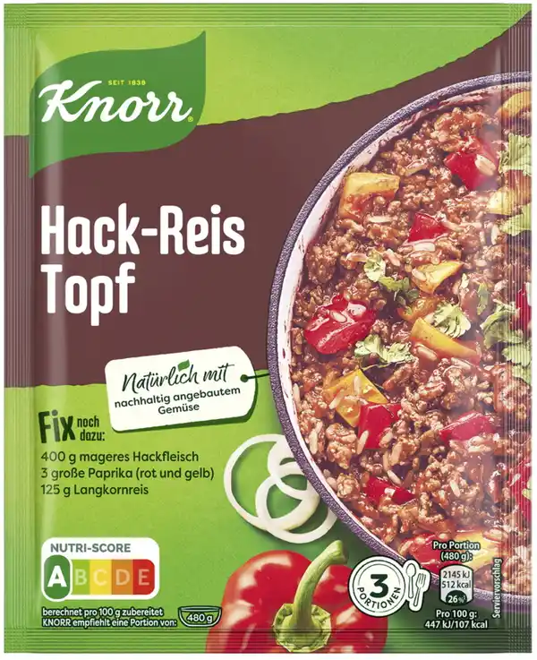 Bild 1 von Knorr Fix für Hack-Reis Topf 49G