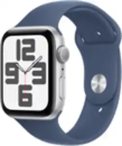 Apple Watch SE (44mm) GPS 3. Gen mit Sportarmband M/L silber/denim