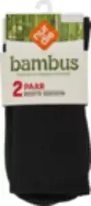 IDEENWELT Bambus Boots Socken schwarz 35/38 2er-Set