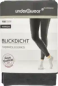 under2wear Thermo Leggings dunkelgrau mit Viskose Gr. L (44/46)