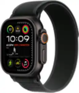 Apple Watch Ultra 2 (49mm) GPS+4G Titan mit Trail Loop Armband (S/M) schwarz/schwarz