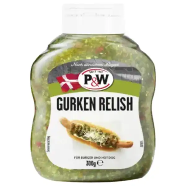 Bild 1 von P&W Gurken Relish, Hot Dog Senf oder -Ketchup